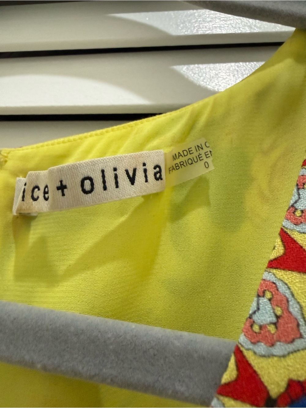 Alice + Olivia Yellow Floral Mini Dress - Picture 8 of 9